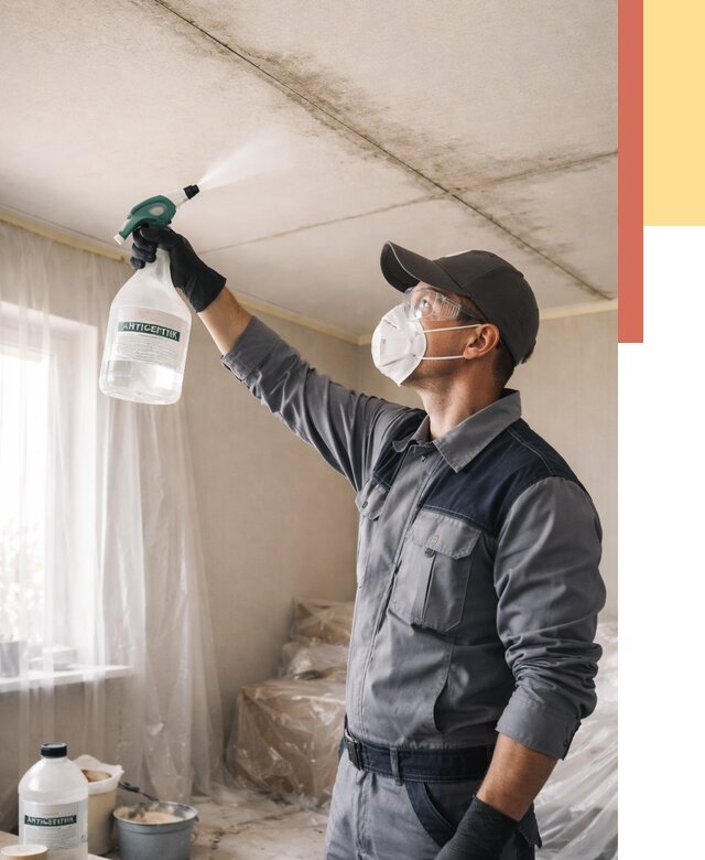 Антисептическая обработка потолка в Нижневартовске от 2590 руб. | ОТДЕЛОЧНИК-Нжт