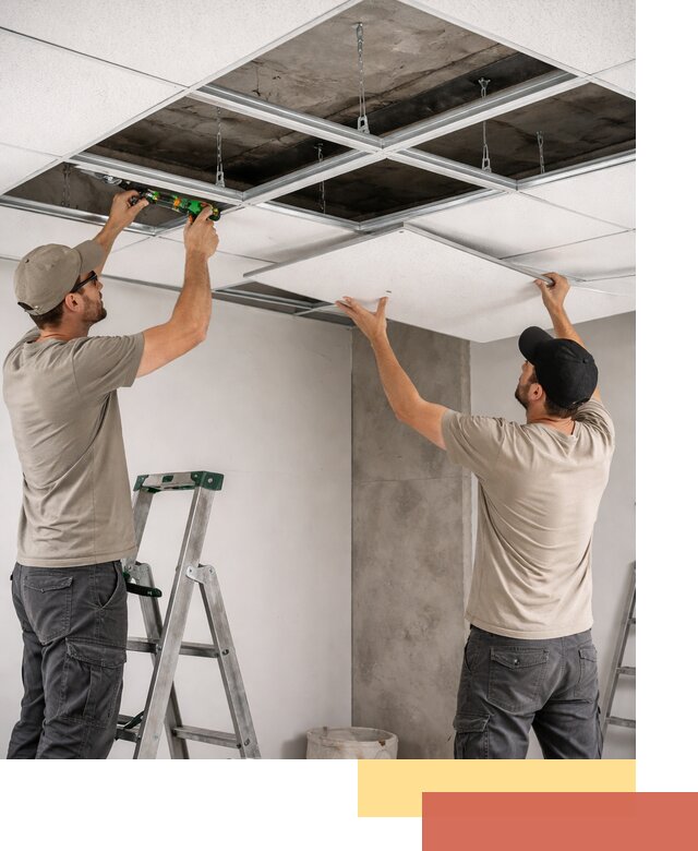 Монтаж потолка Армстронг под ключ в Нижневартовске