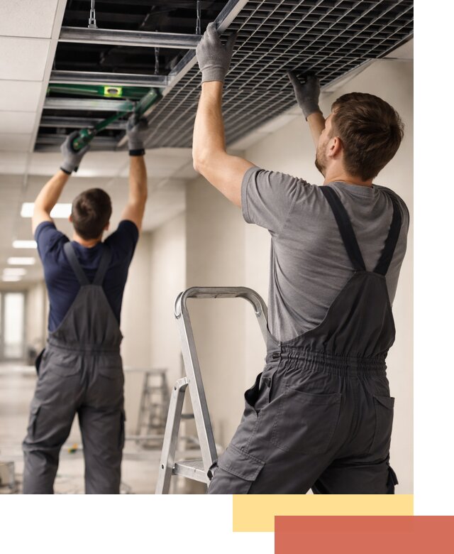 Монтаж потолка Грильято в Нижневартовске: установка под ключ качественно