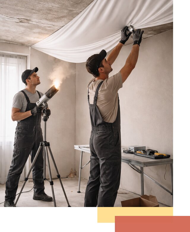 Установка натяжного потолка под ключ в Нижневартовске