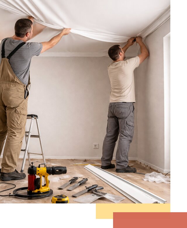 Монтаж ПВХ натяжного потолка в Нижневартовске качественно и быстро