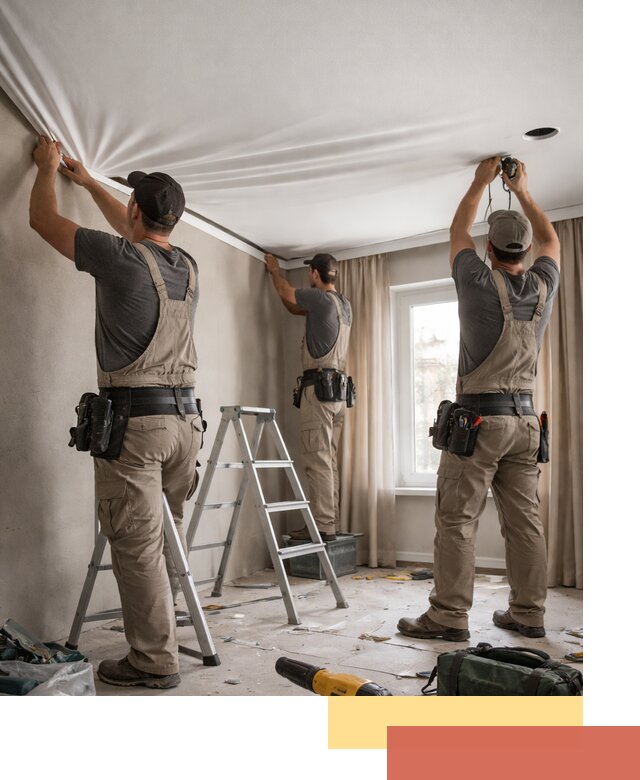 Монтаж матового натяжного потолка в Нижневартовске качественно и быстро