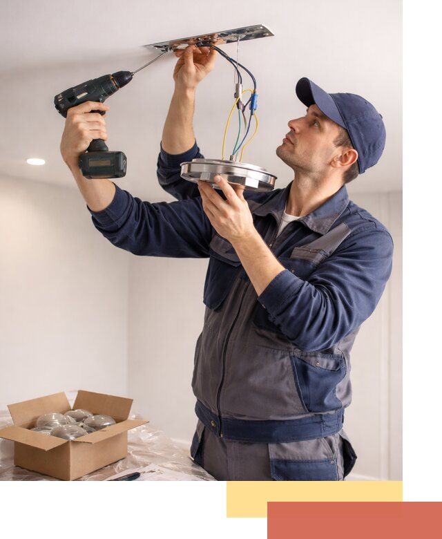 Установка люстры в натяжной потолок в Нижневартовске