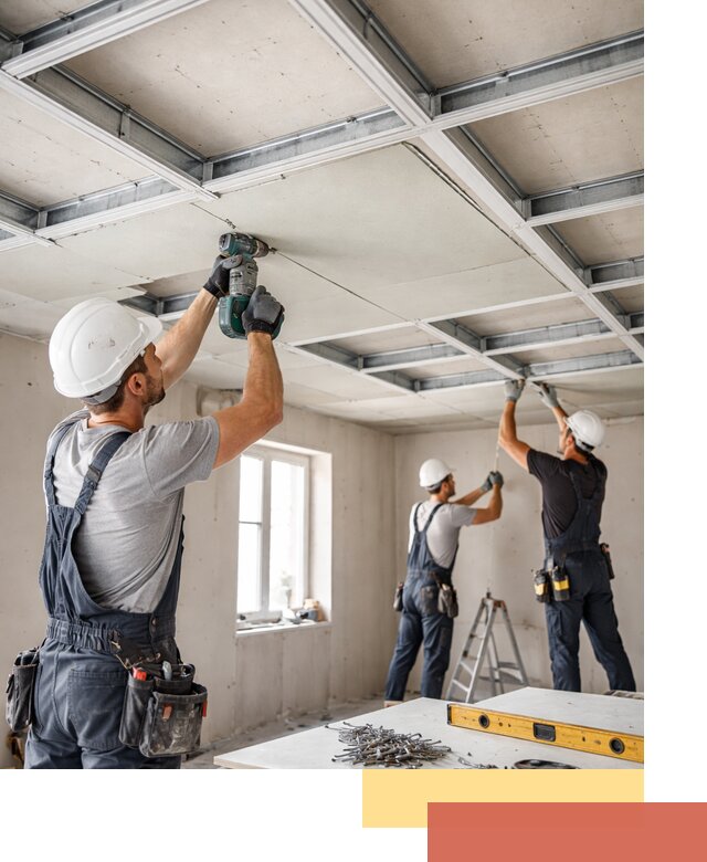 Кессонный потолок из гипсокартона под ключ в Нижневартовске