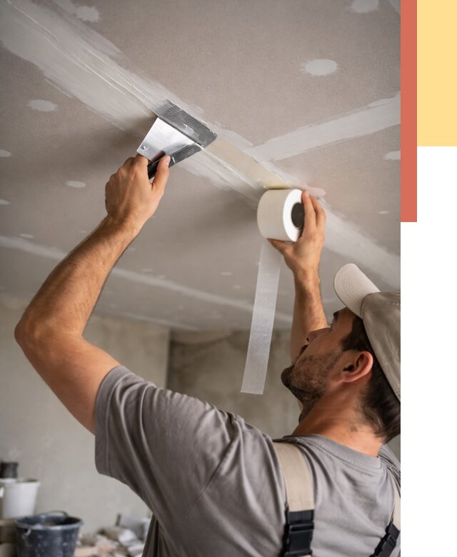 Обработка швов потолка ГКЛ в Нижневартовске от 7770 руб. под ключ | ОТДЕЛОЧНИК-Нжт