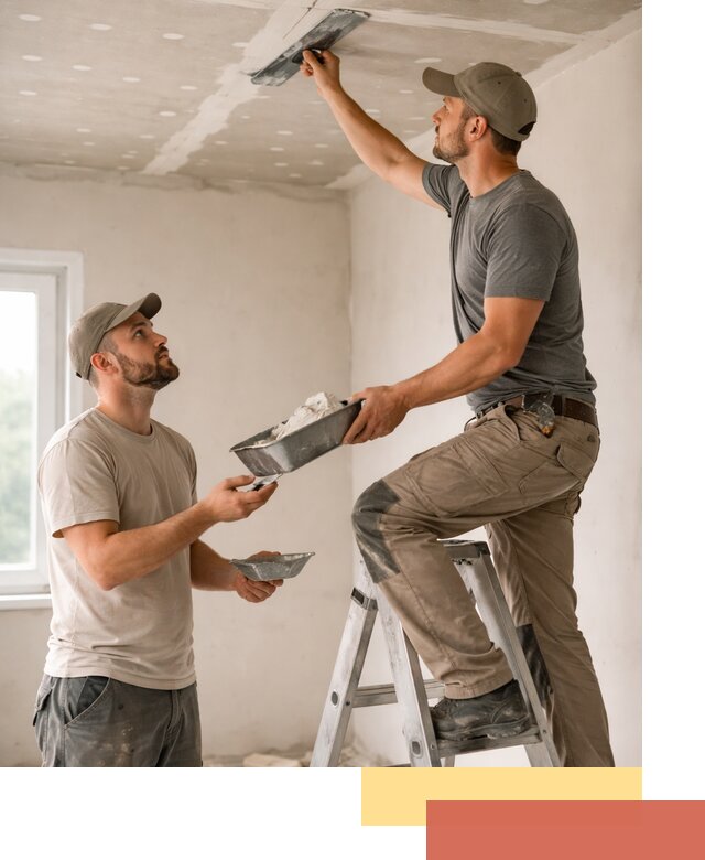 Шпаклевка потолка из гипсокартона в Нижневартовске качественно и быстро