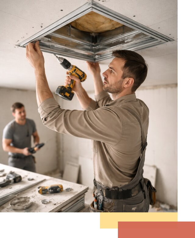 Монтаж люка в потолок из ГКЛ в Нижневартовске