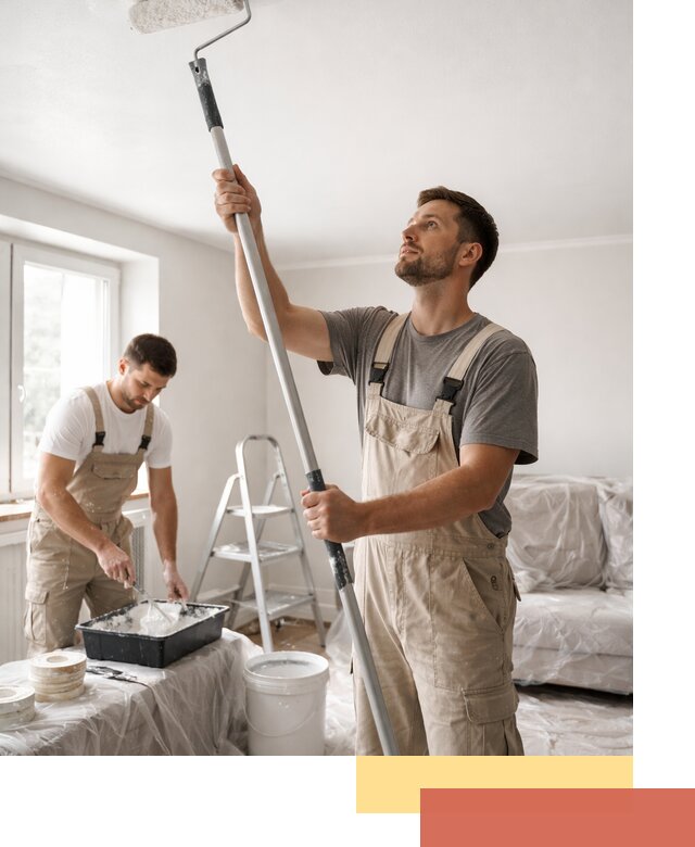 Покраска потолка водоэмульсионной краской в Нижневартовске