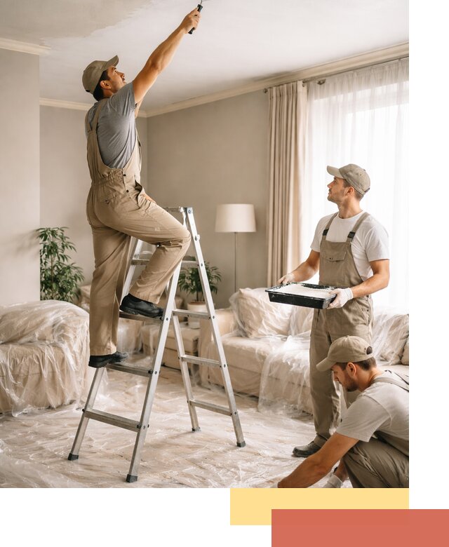 Покраска потолков акриловой краской в Нижневартовске качественно и быстро