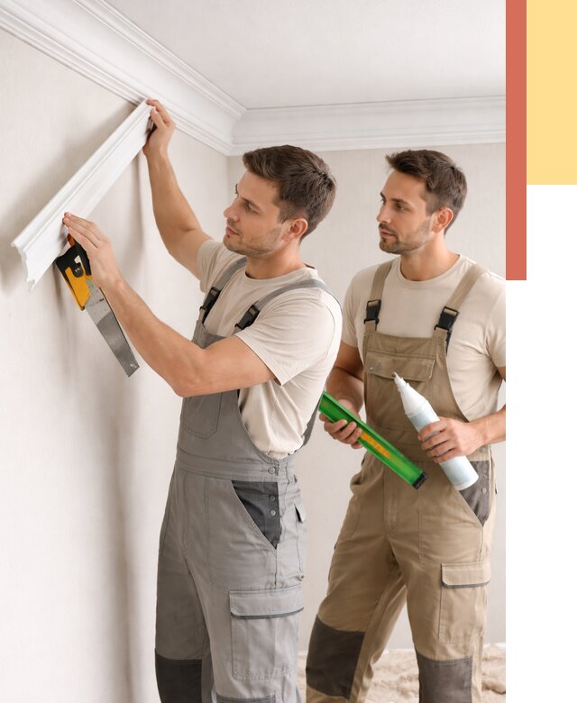 Монтаж потолочного плинтуса в Нижневартовске от 2383 руб. — быстро и недорого | ОТДЕЛОЧНИК-Нжт