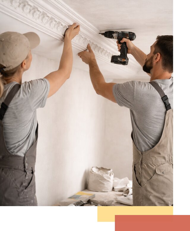 Профессиональный монтаж лепнины на потолок в Нижневартовске