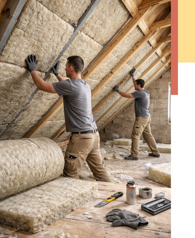 Утепление потолка минватой в Нижневартовске от 1502 руб. — быстро и недорого | ОТДЕЛОЧНИК-Нжт