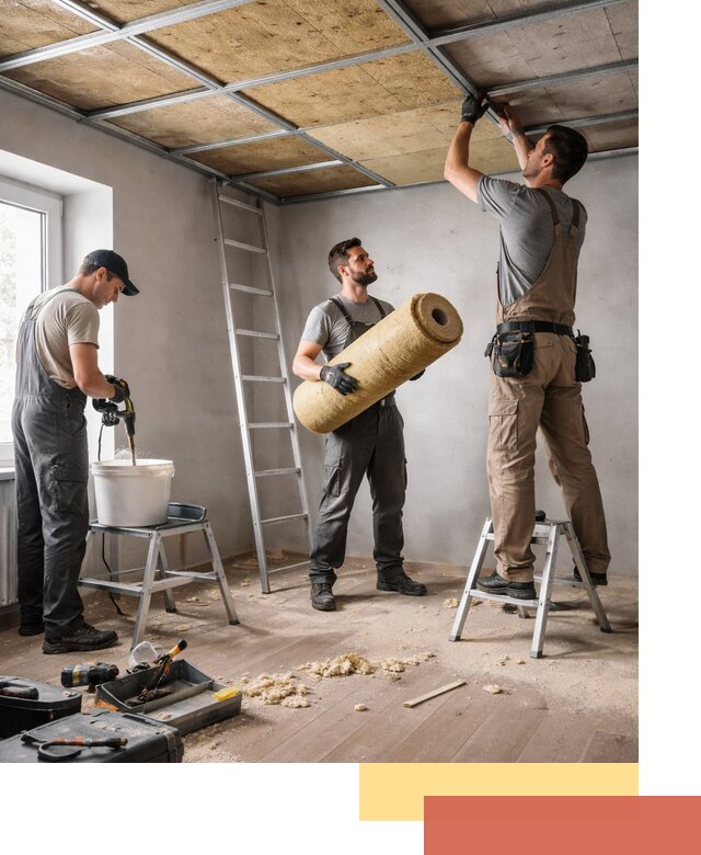 Шумоизоляция потолка в Нижневартовске: профессиональный монтаж и отделка